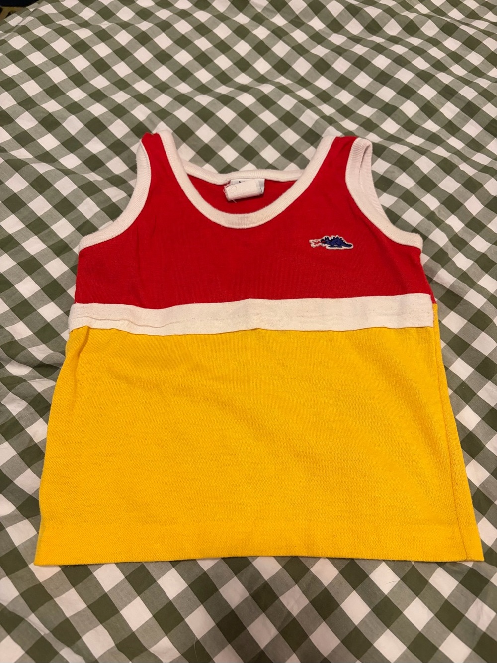 Vintage Kids Colorblock Tank Top - Red & Yellow sears